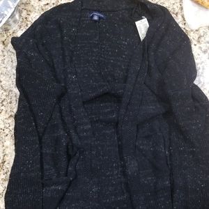 Black speckled sweater